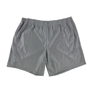 Tags Weekly Mens Textured Athletic Workout Shorts, Grey, 2XL, DM